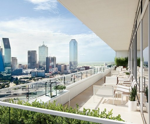 Perot Penthouse Arch Digest balcony